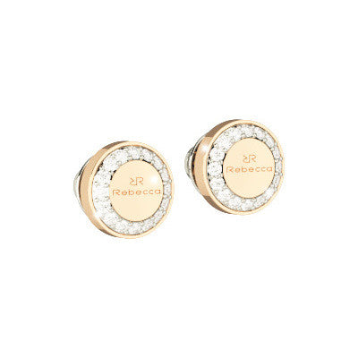 Rebecca Stone Set Boulevard Yellow Plated Earrings