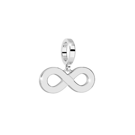 My World Infinity Charm In Silver