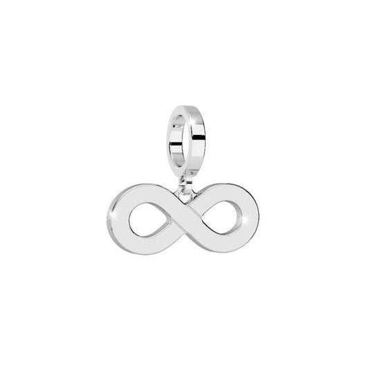 My World Infinity Charm In Silver