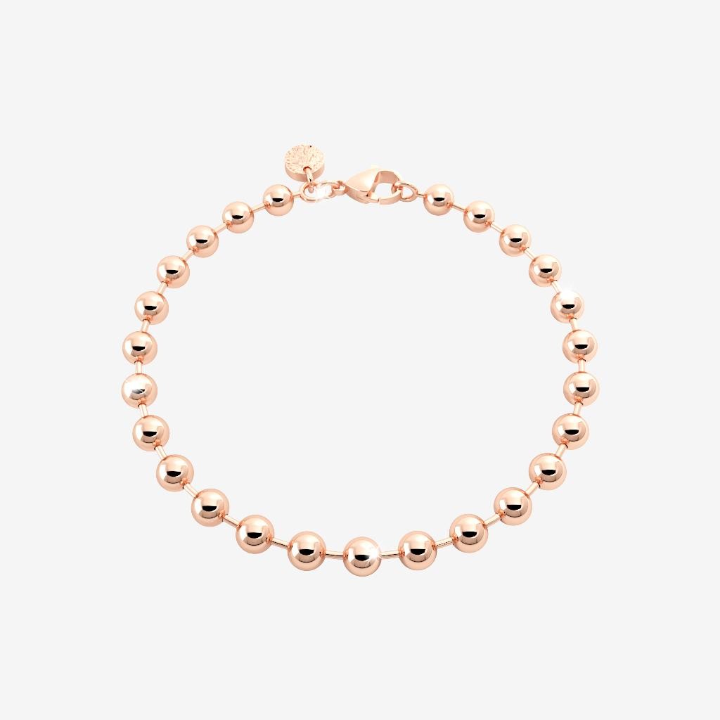 My World Beaded Bracelet In Rose