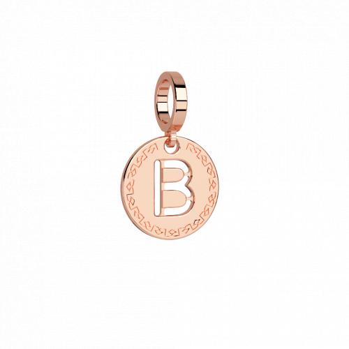 My World Initial Charm Letter B In Rose