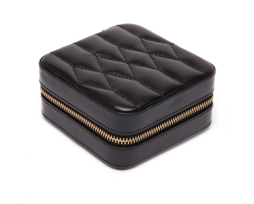 Wolf Caroline Zip Travel Case In Black
