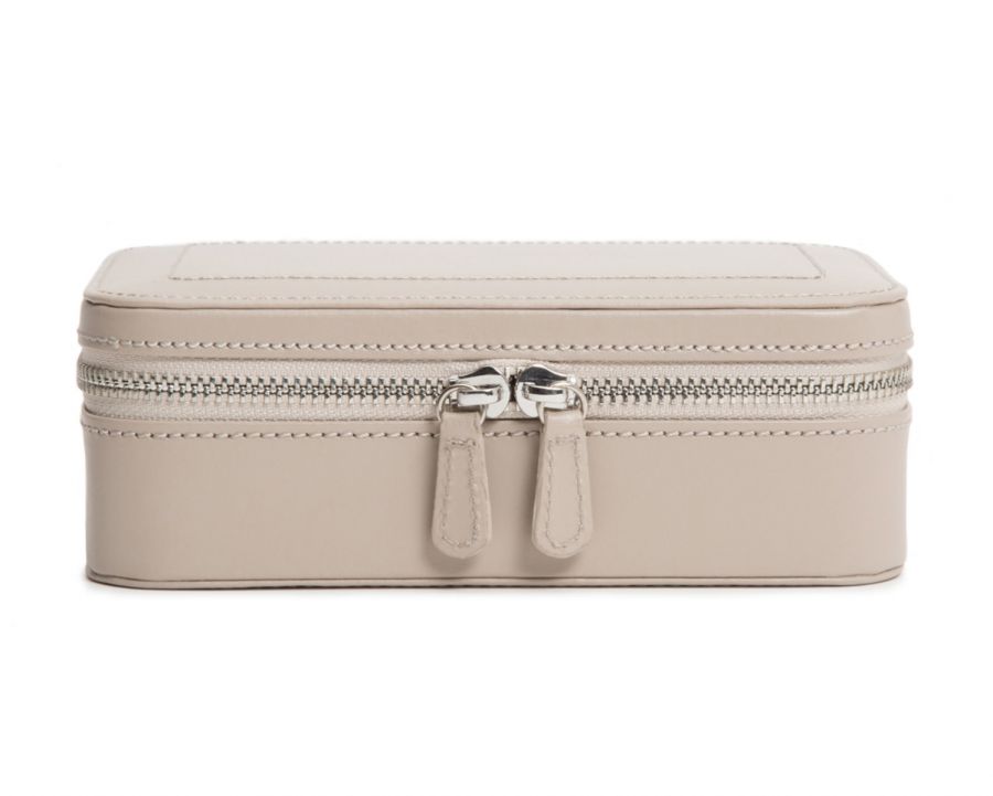 Wolf Mink Sophia Travel Zip Case Jewellery Box