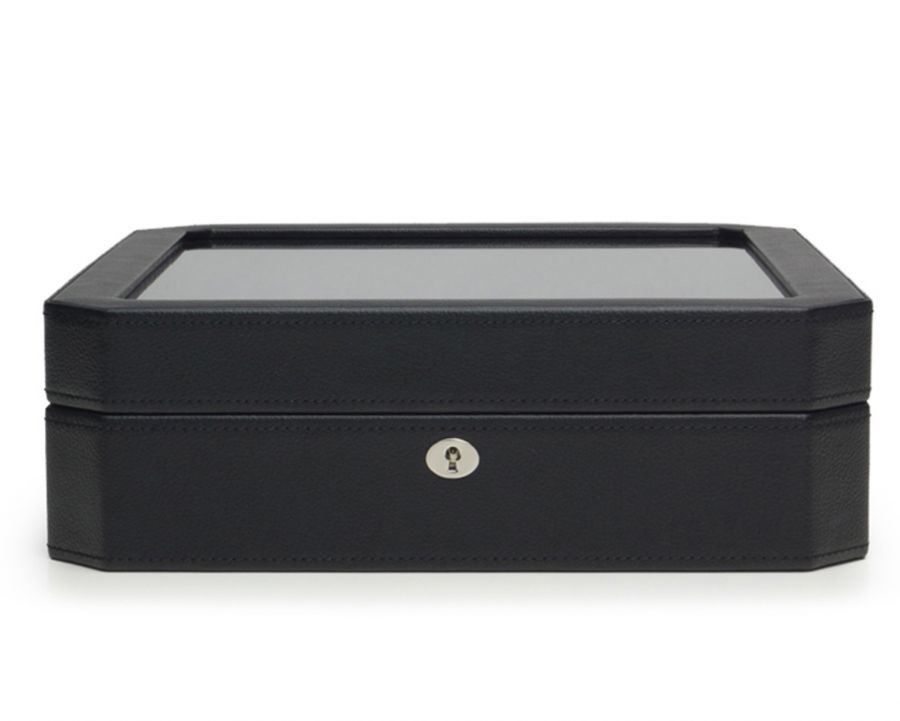 Wolf Windsor 15 Piece Black Watch Box