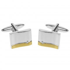 S/P 2col Cz Cufflinks
