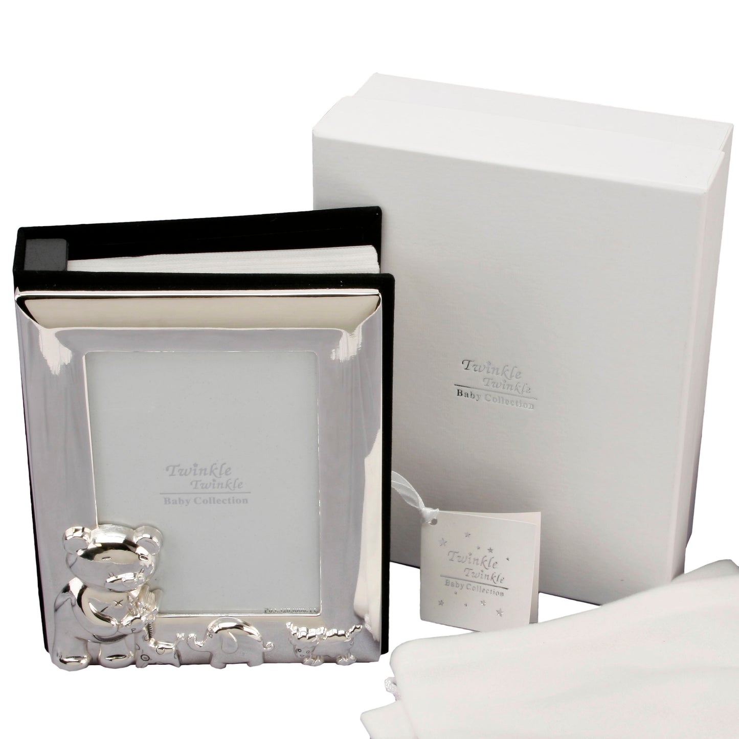 Silver Plated Twinkle Teddy Photo Album