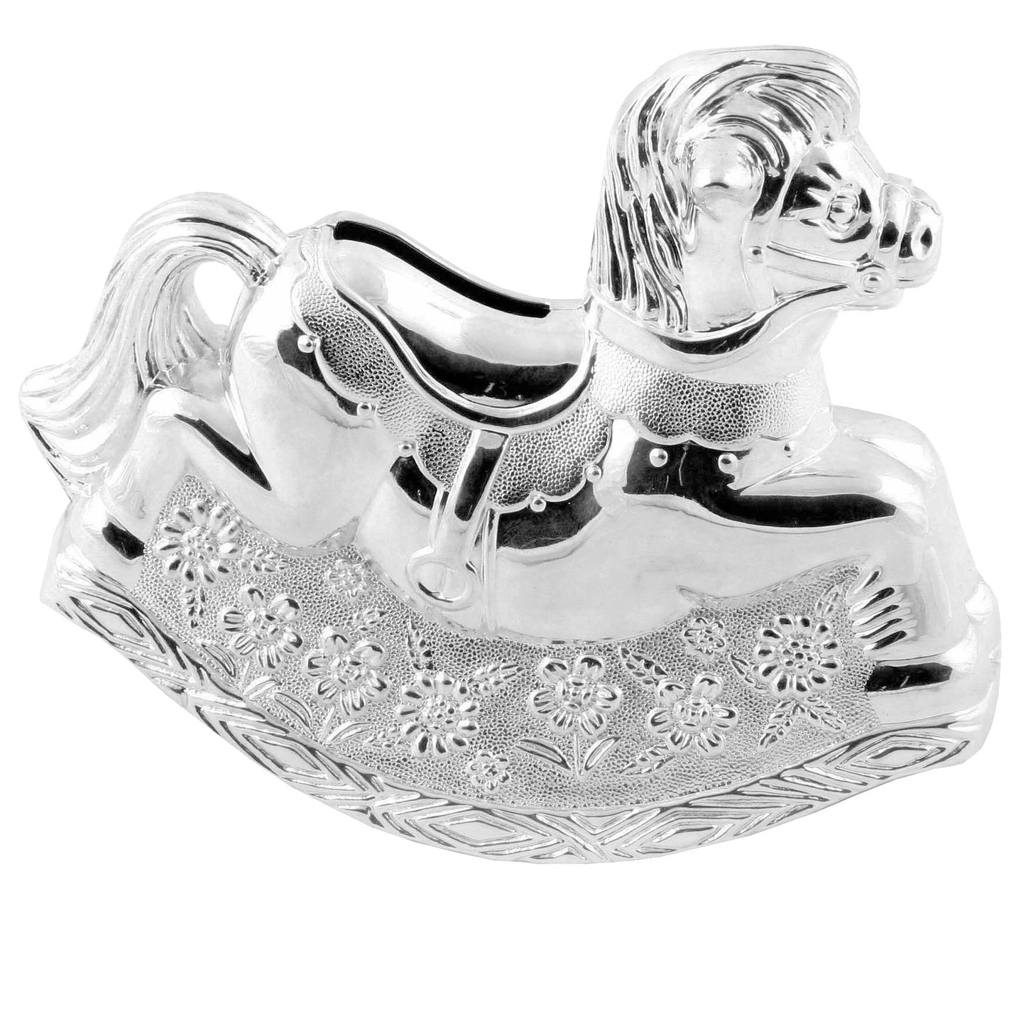 Silverplated Rocking Horse Money Box