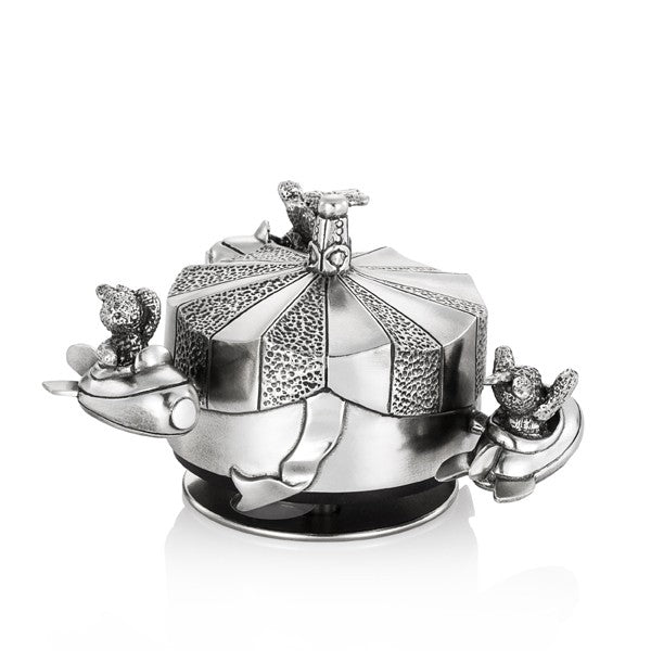 Pewter Music Carousel