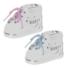 Silverplated Bambino Bootie Money Box