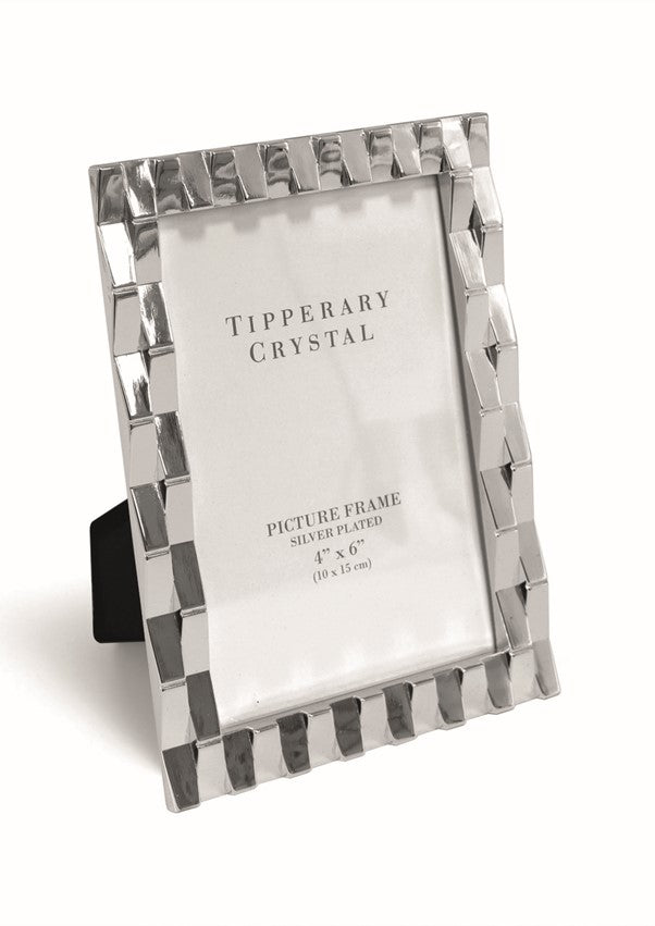 Tipperary Crystal Checkered Photo Frame