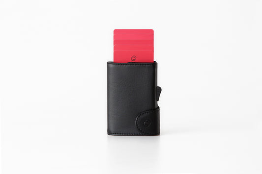 Black Leather C-Secure Wallet