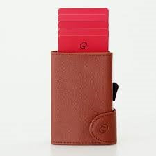 Wallet Pu Lthr Brn Light