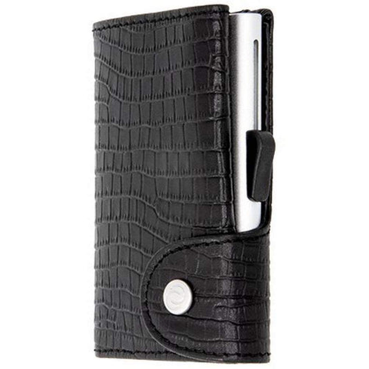 Black Leather C-Secure Wallet