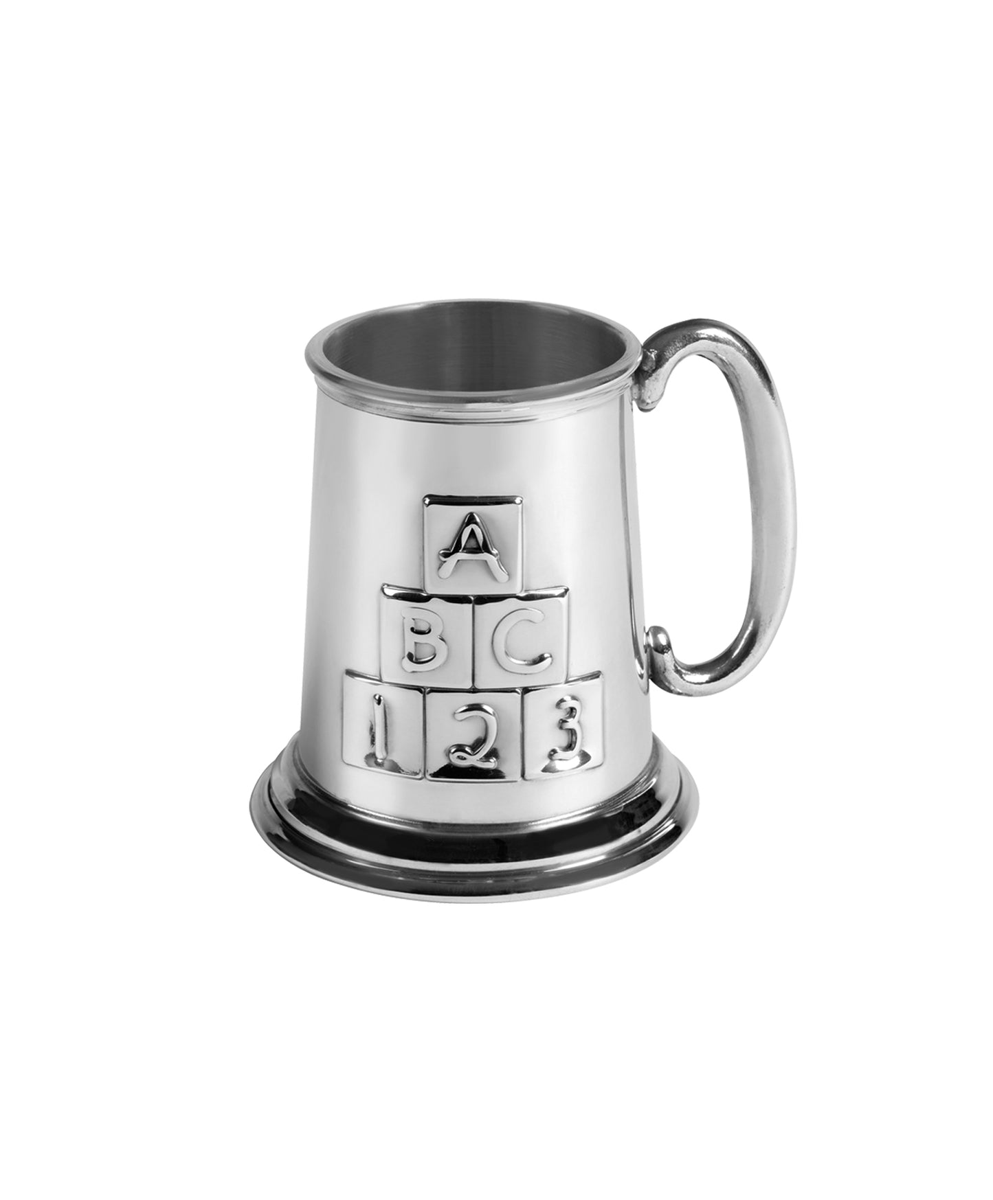 Pewter ABC Christening Mug