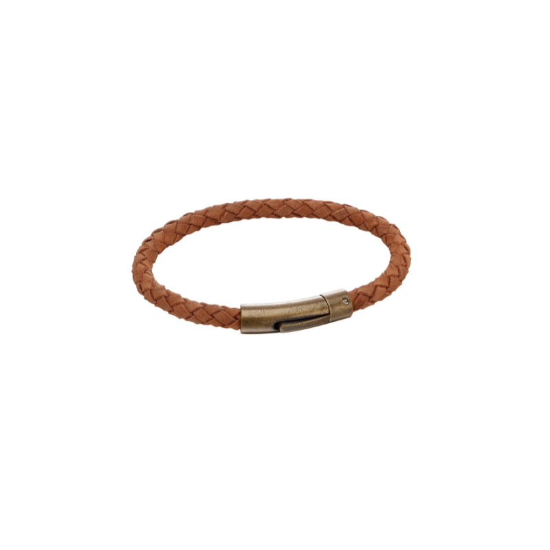 Fred Bennett Brown Suade Leather Bracelet With Antique Clasp