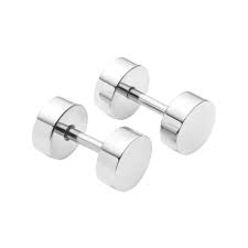 Fred Bennett Stainless Steel Round Stud Earring