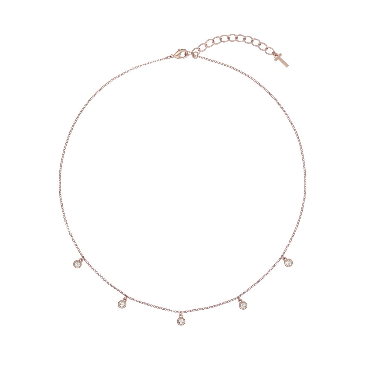 Ted Baker Clemmee Rose Plated Crystal Necklet