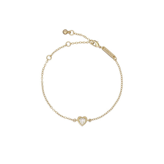 Ted Baker Gold Plated Hansa Crystal Heart Bracelet