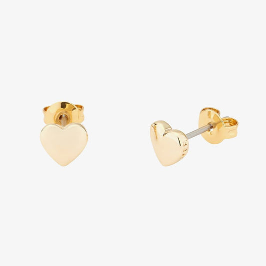 Ted Baker Harly Mini Heart Stud Earrings In Gold