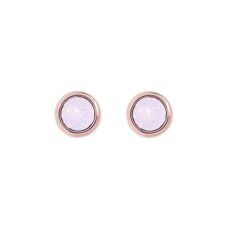 Ted Baker Sinaa Pink Crystal Stud Earrings In Rose