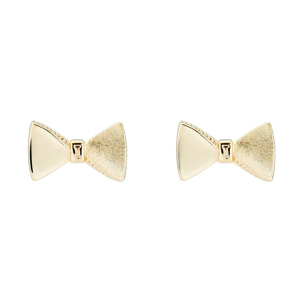 Ted Baker Tayal Tux Bow Stud Earrings In Gold