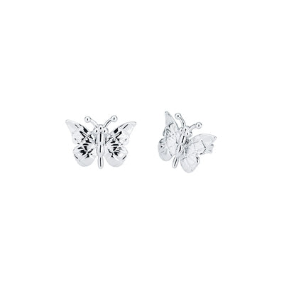 Ted Baker Bethna Mini Butterfly Stud Earrings In Silver