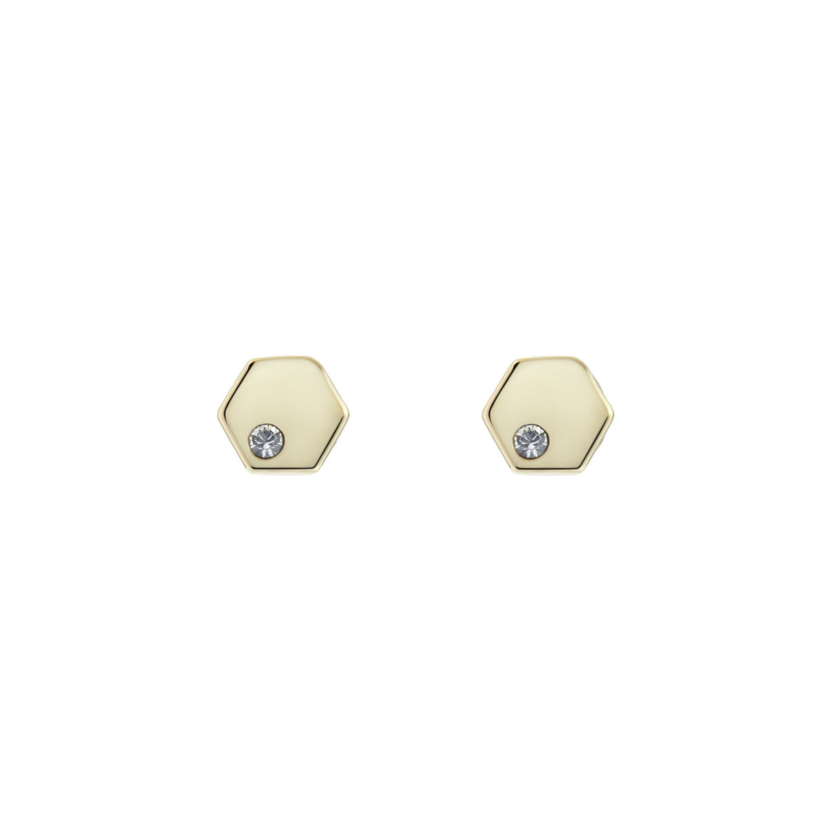 Ted Baker Heena Mini Honeycomb Stud Earrings In Gold