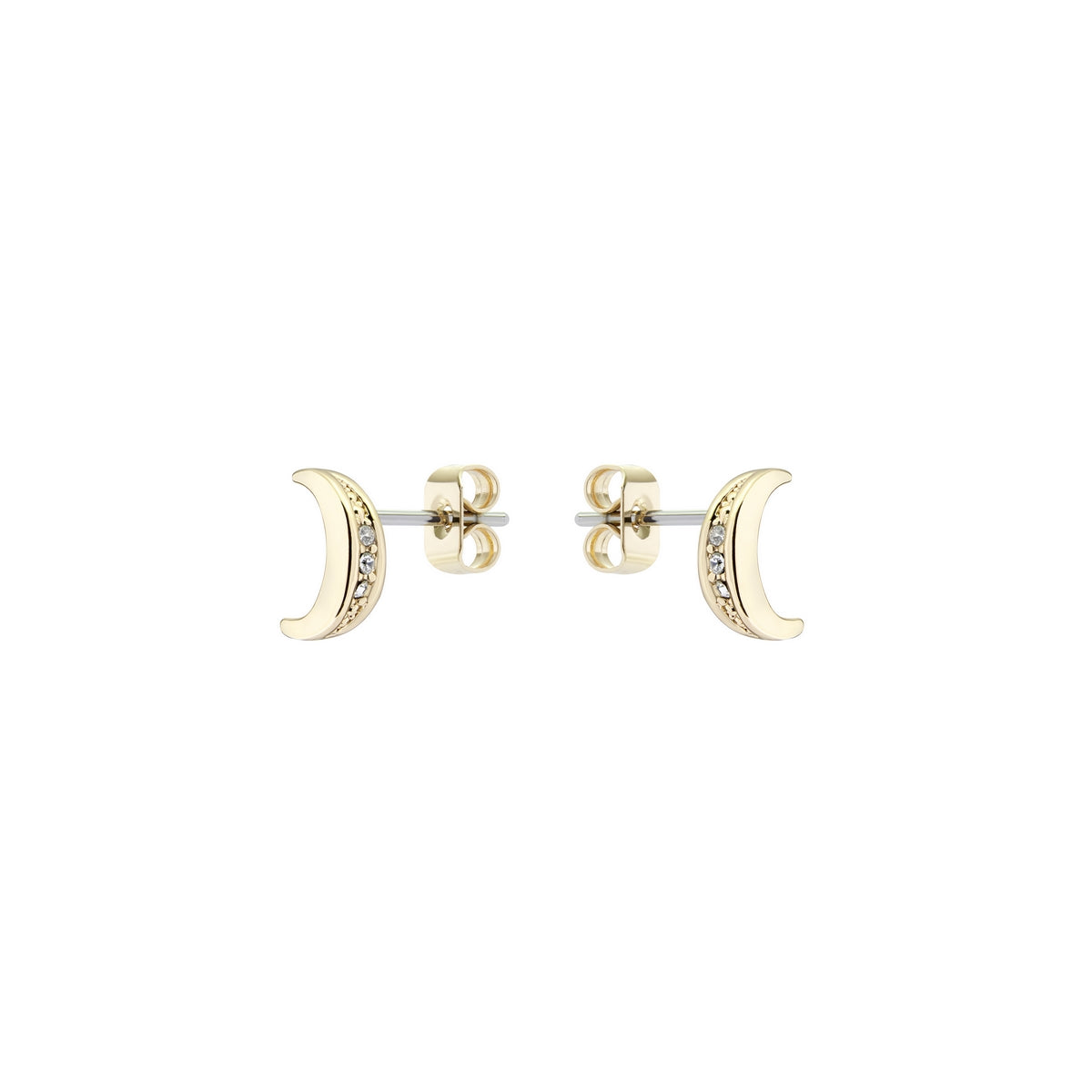 Ted Baker Marlyy Mini Crescent Moon Stud Earrings In Gold