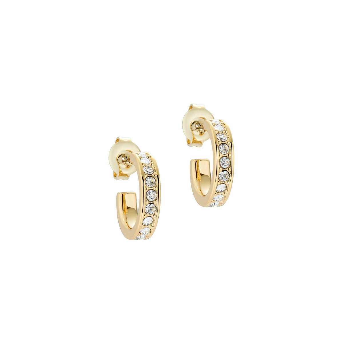 Ted Baker Nano Hoop Huggie Earring Gold Clear