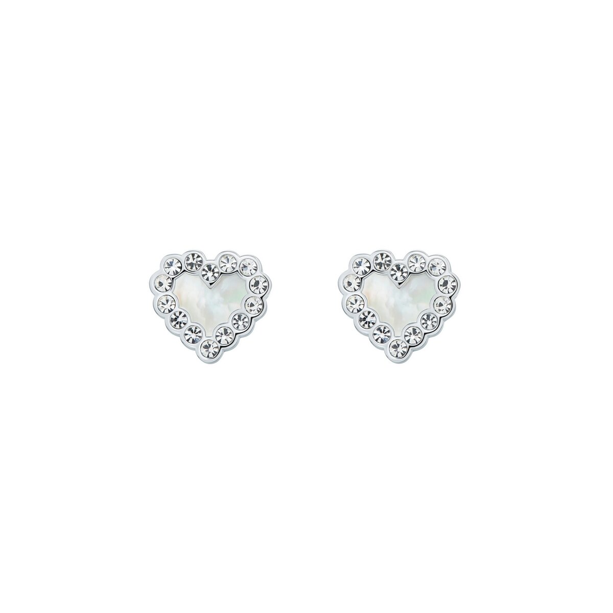 Ted Baker Pearly Heart Silver Stud Earring