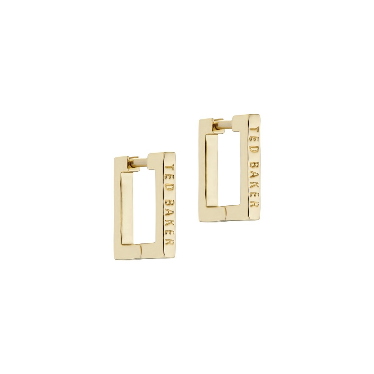 Ted Baker Senrii Gold Plated Open Rectangular Earring
