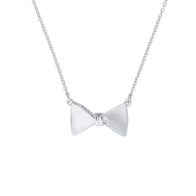Ted Baker Tessla Crystal Tux Bow In Silver