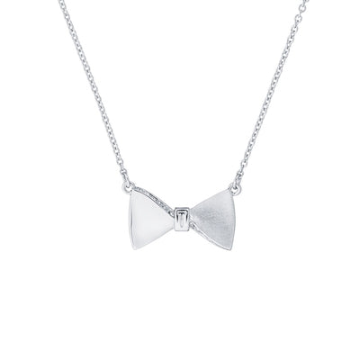 Ted Baker Tessla Crystal Tux Bow In Silver