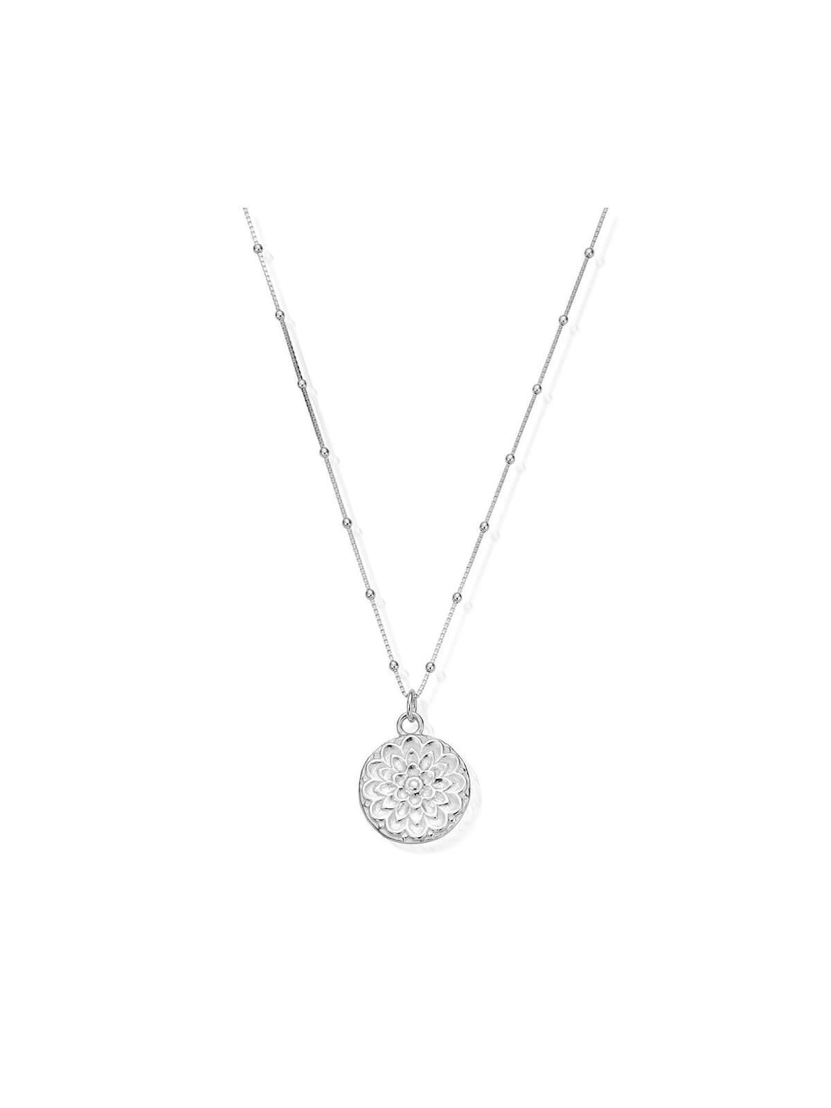 Moon Flower Chlobo Necklet In Silver