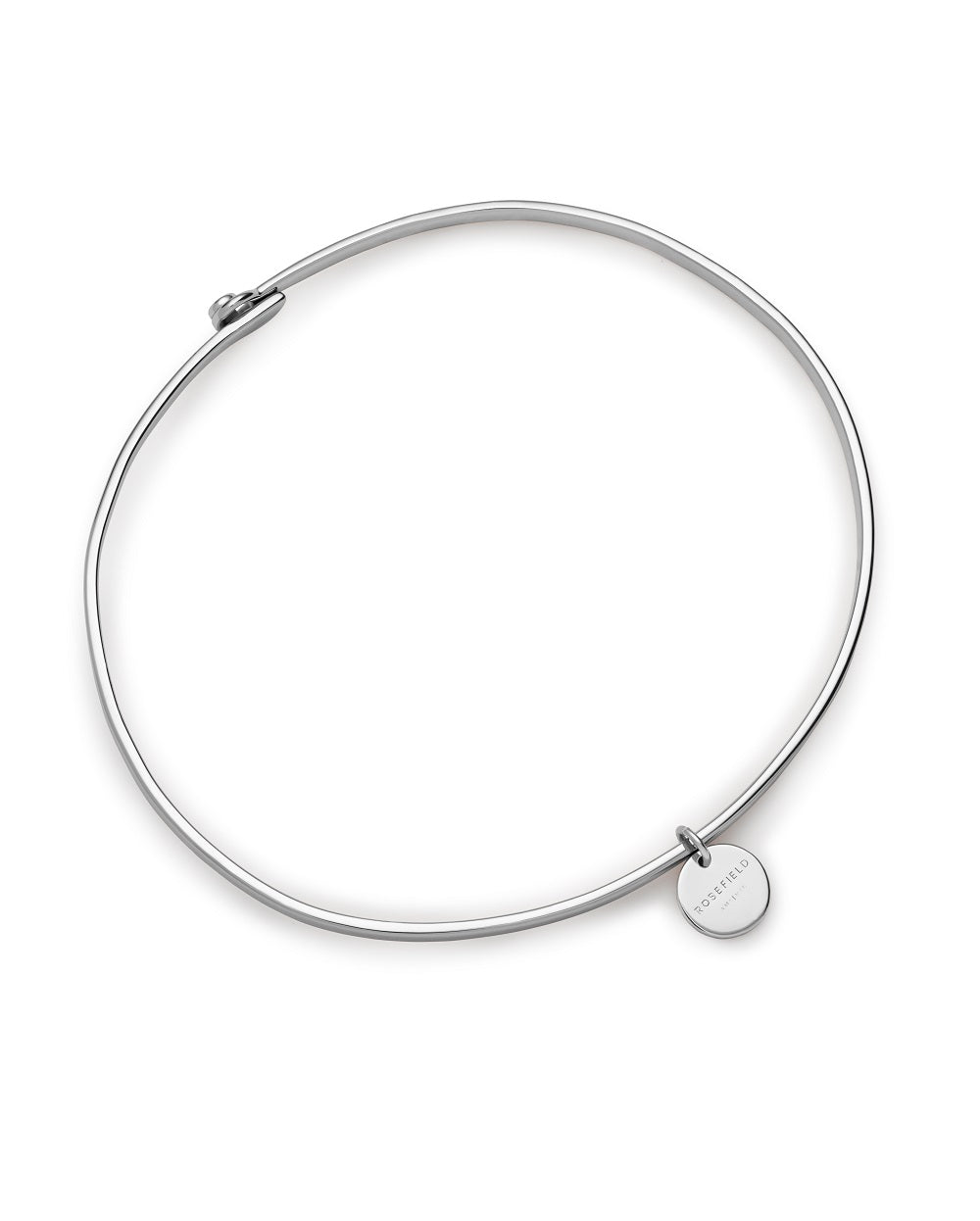 Sil Rf Bangle Med Plain