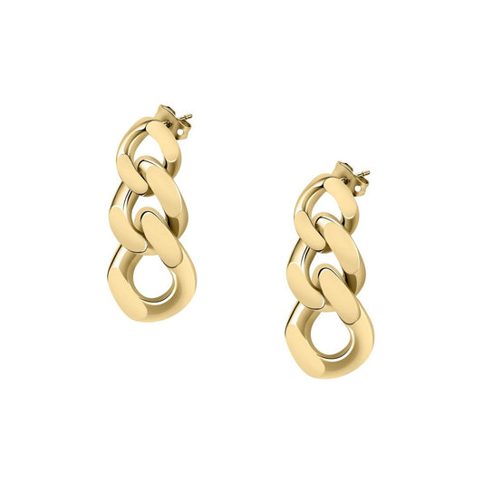 Chiara Ferragni Gold Plated Chain Drop Earrings