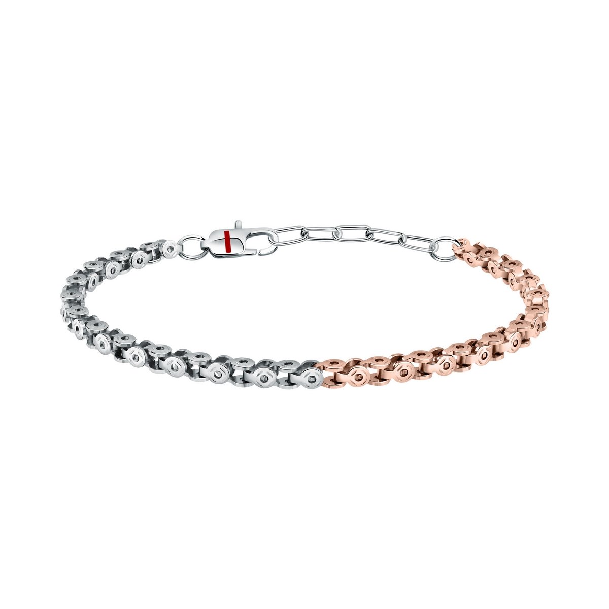 Sector Polished Steel Rose Bracelet
