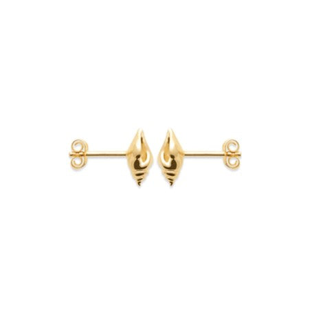 Burren 18ct Gold Plated Sea Shell Stud Earring