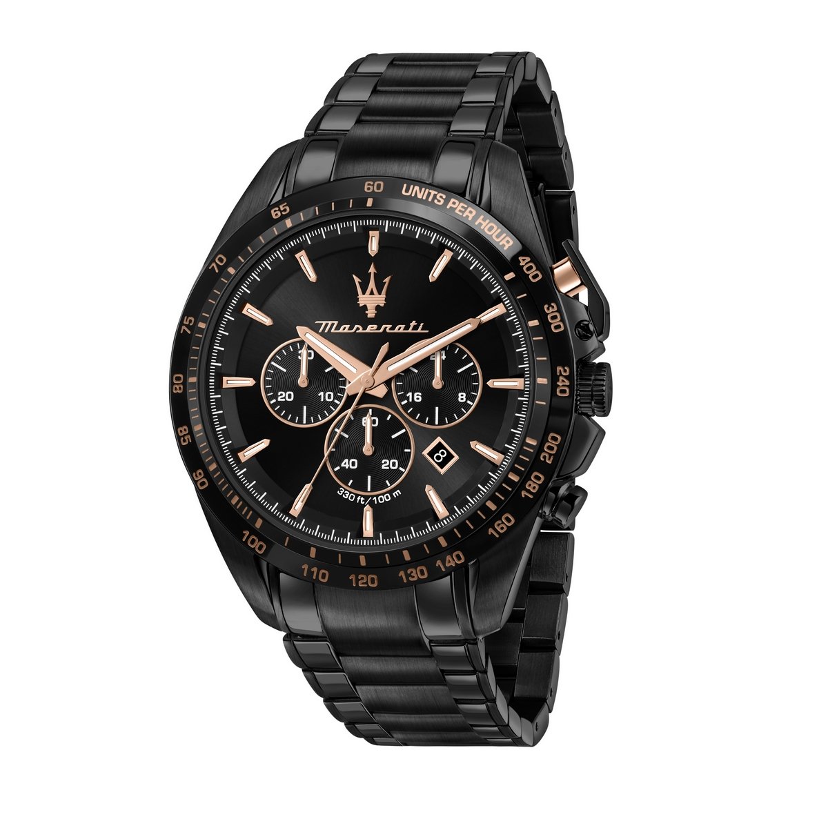 Gents Maserati Traguardo Black Dial Chronograph Watch