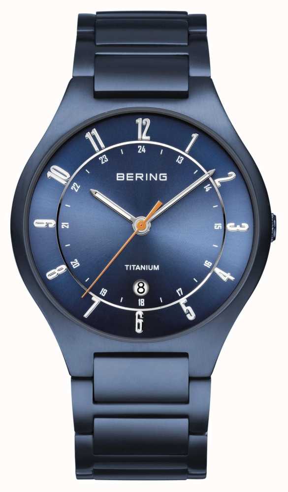 Gents Stainless Steel Bering Navy Dial And Bracelet Watch