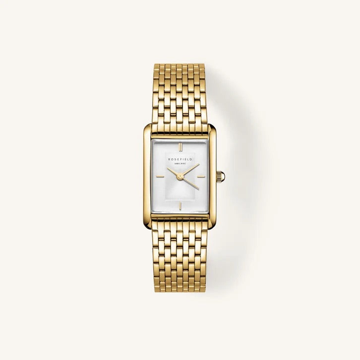 Ladies Rosefield Rolled Gold Heirloom Square Face Champagne Dial