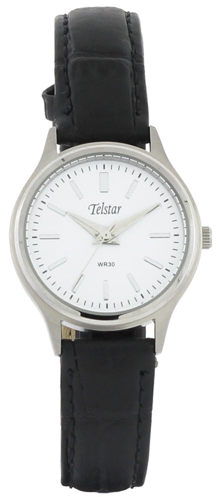 Ladies Stainless Steel Strap White Dial Telstar