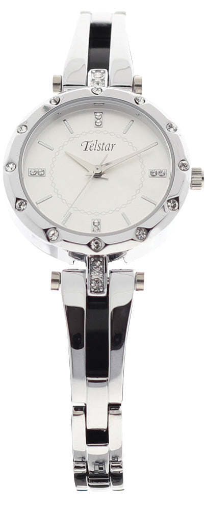 Ladies Stainless Steel Braceletmanhattan Silver Dial Telstar