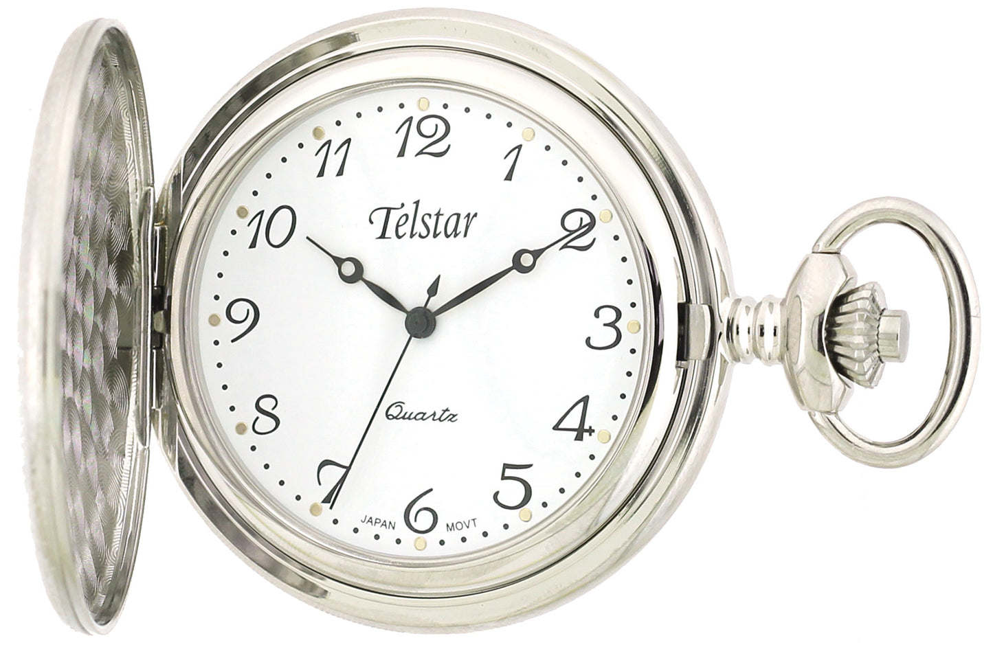 Telstar Stainless Steel Pocket Watch And Chain