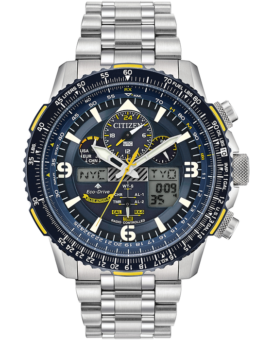 Stainless Steel Blue Angels Skyhawk A-T Citizen Eco-Drive Watch