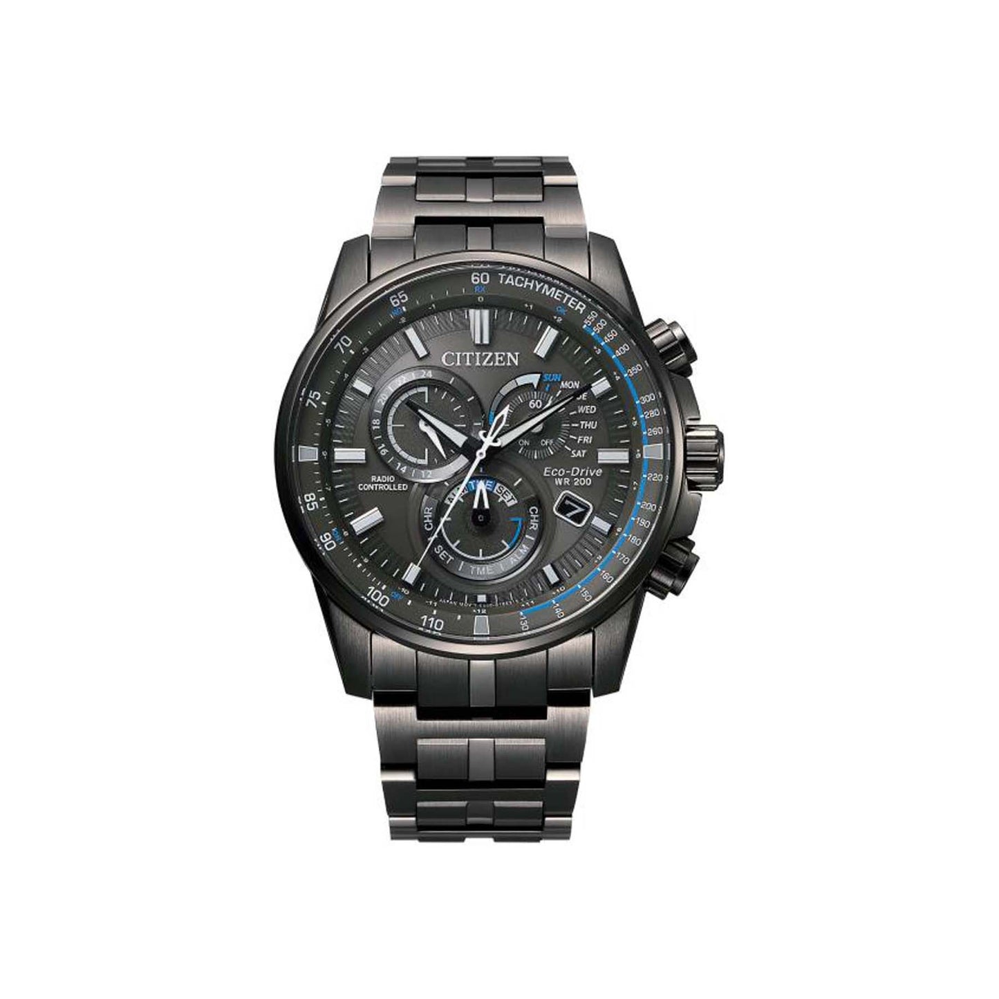 Gents Titanium Bracelet Perpetual Chronograph Citizen Watch