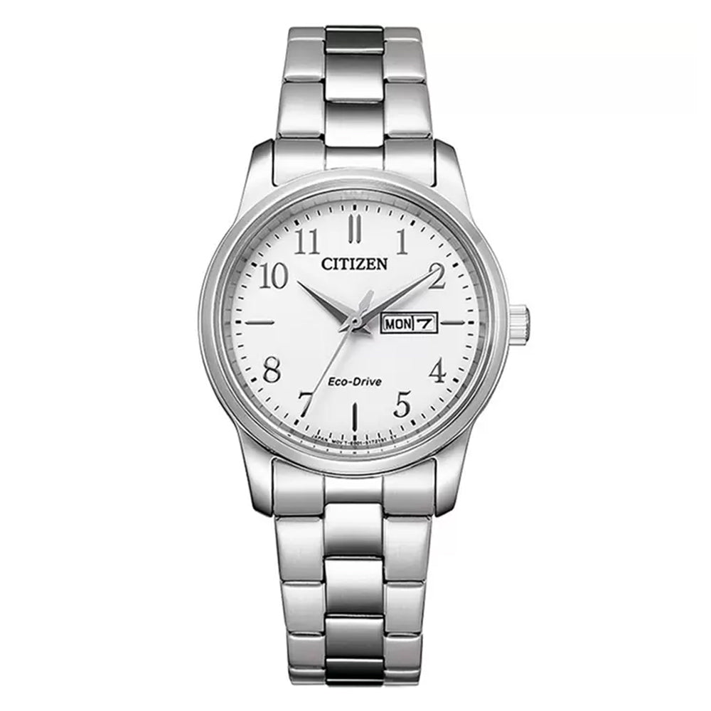 Ladies Citizen White Dial Day Date Watch