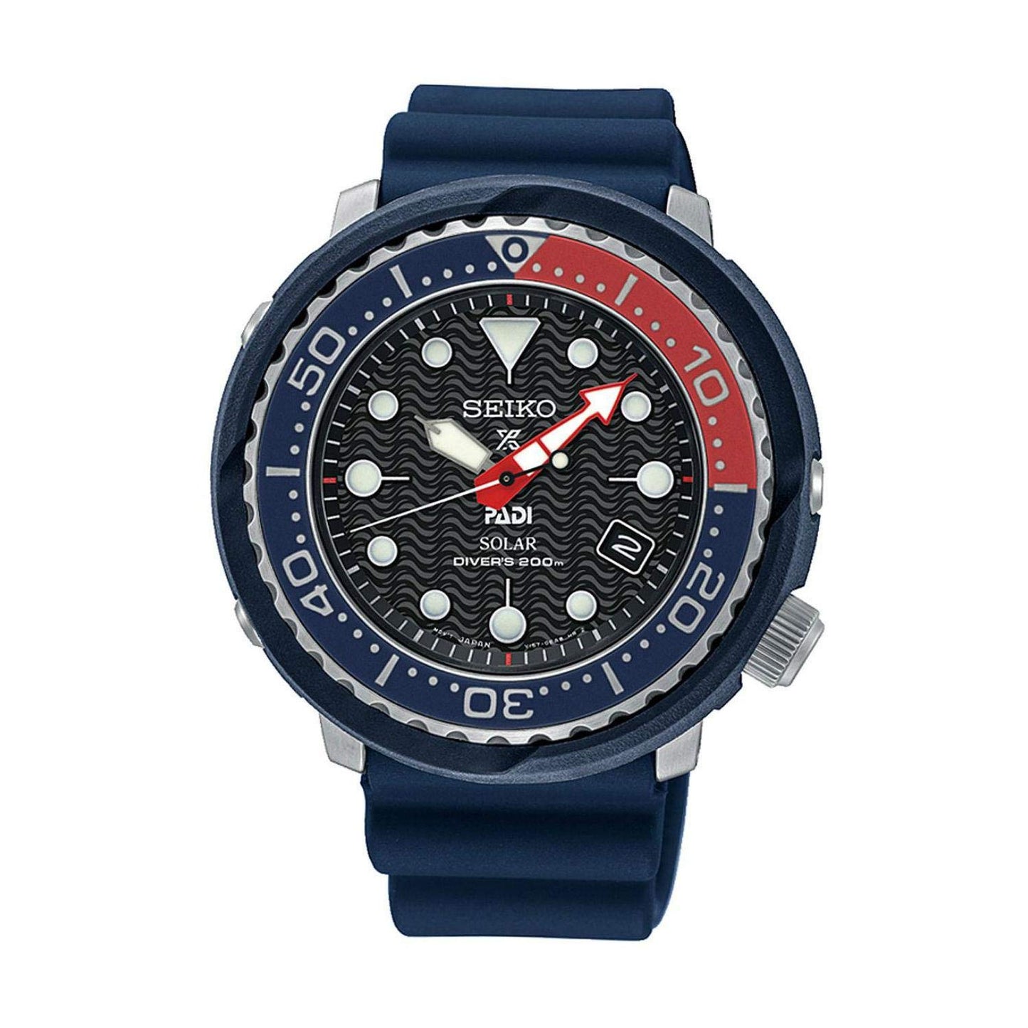 Gents Stainless Steel Navy Strap Prospex Padi Automatic Seiko