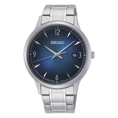 Gents Stainless Steel Bracelet Blue Dial Seiko Watch