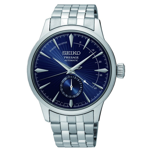 Gents Stainless Steel Blue Dial Automatic Presage Seiko Watch